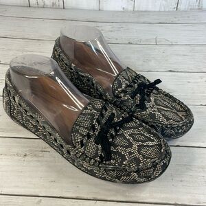 Nurture by Lamaze Snake Print Leather Ozark Moccasin